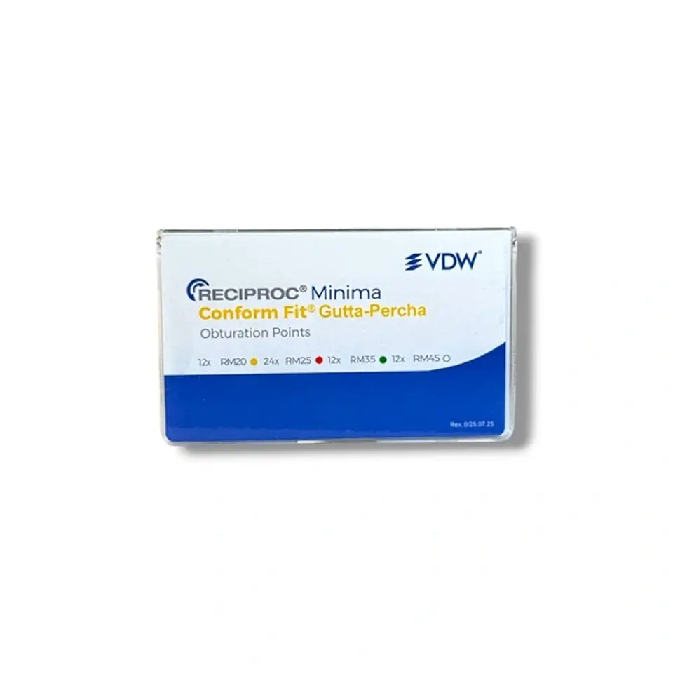 CONOS DE GUTTAPERCHA RECIPROC MINIMA 60 UNIDADES - VDW 1