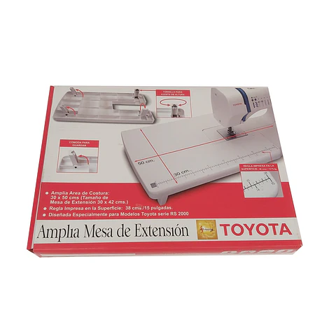 Mesa de extensión blanca para máquina de coser