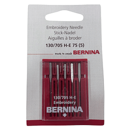 Set de aguja para bordadora Bernina 130/705 H-E 75 (5)