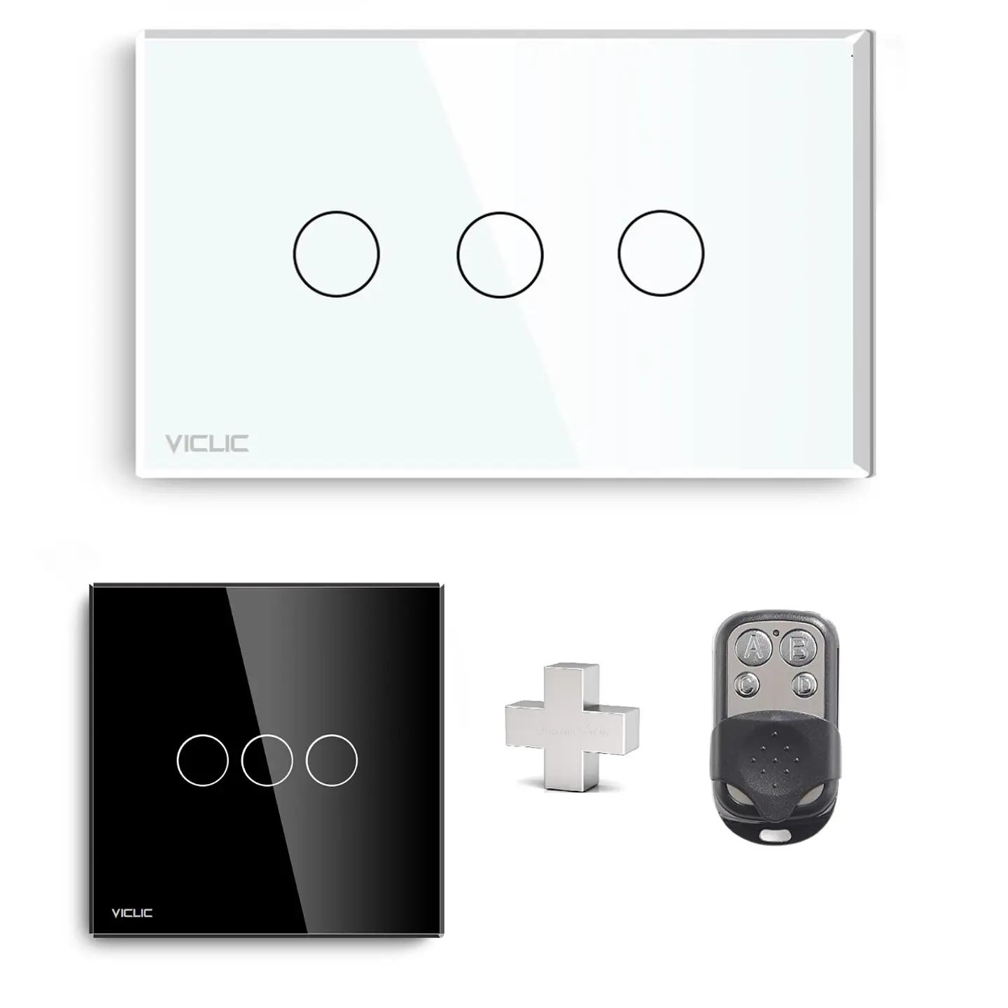 Interruptor simple 9/12 10a 220v + controles remotos 2