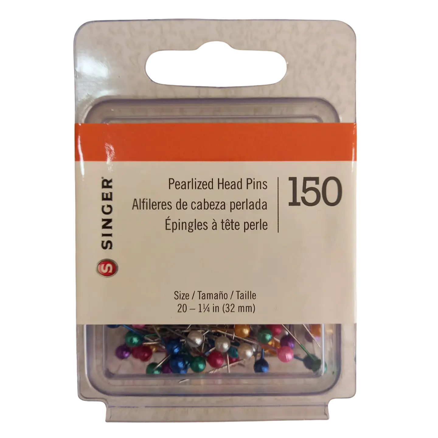Alfiler de cabeza perlada Singer 150 unidades 1