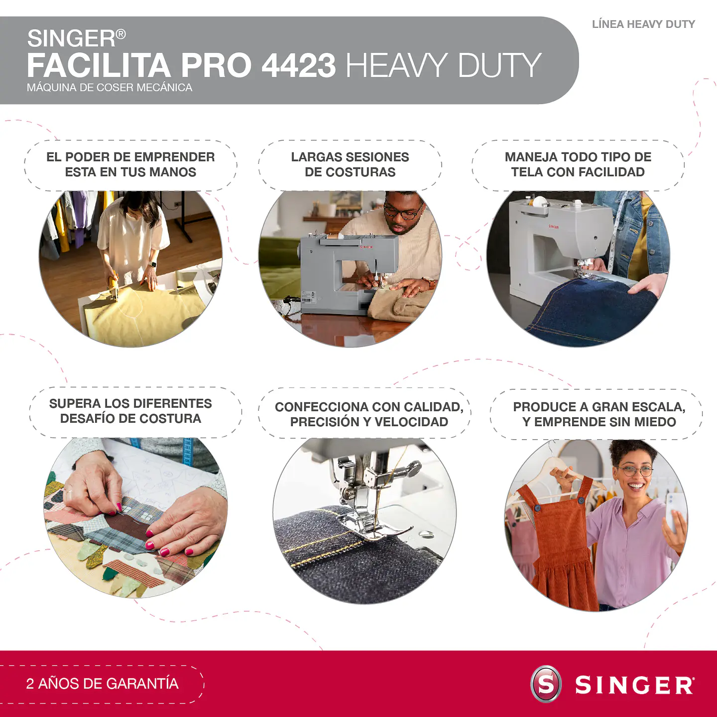 Máquina de coser Singer Facilita Pro 4423 Heavy Duty 3