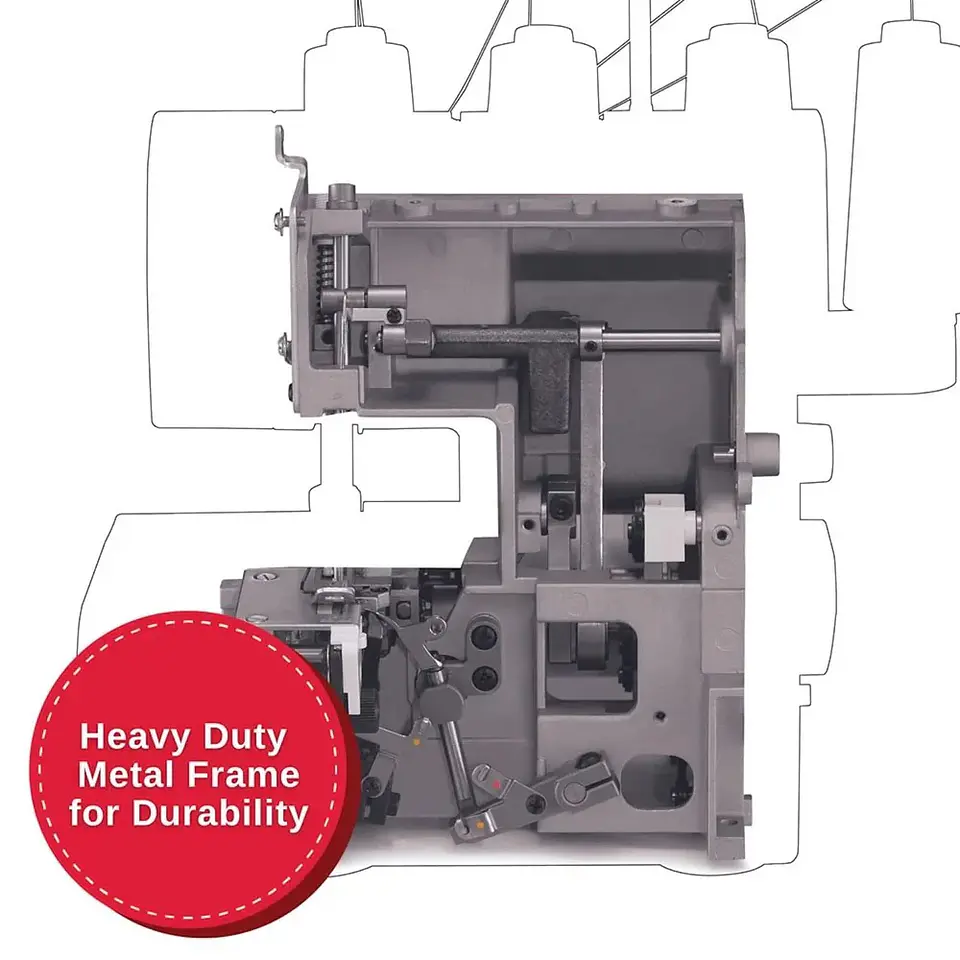 Máquina de coser Overlock Singer HD0405S Heavy Duty 7