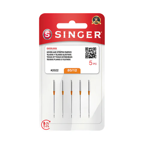 Aguja Singer 2022 (Overlock o colleretera), set 10 unidades