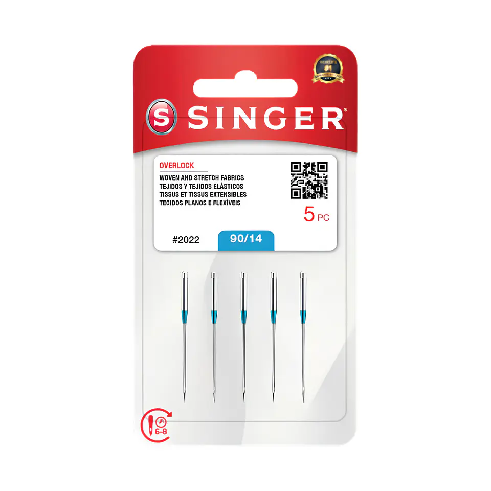 Aguja Singer 2022 (Overlock o colleretera), set 10 unidades 2