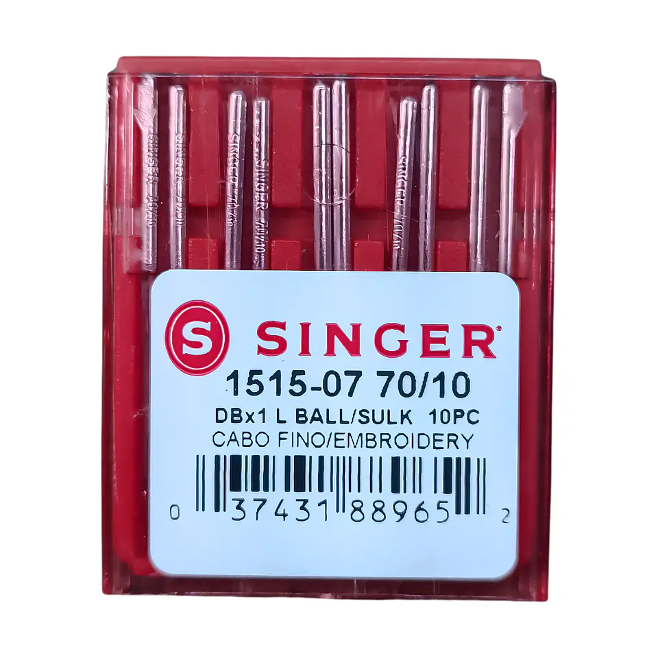 Aguja Singer Dbx1 1515-07 talón delgado (Punta Bola), set 10 uds 1