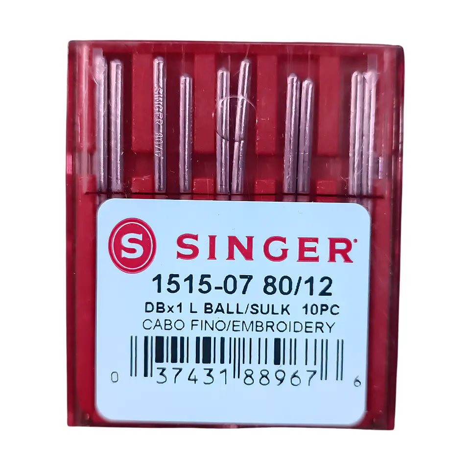 Aguja Singer Dbx1 1515-07 talón delgado (Punta Bola), set 10 uds 2