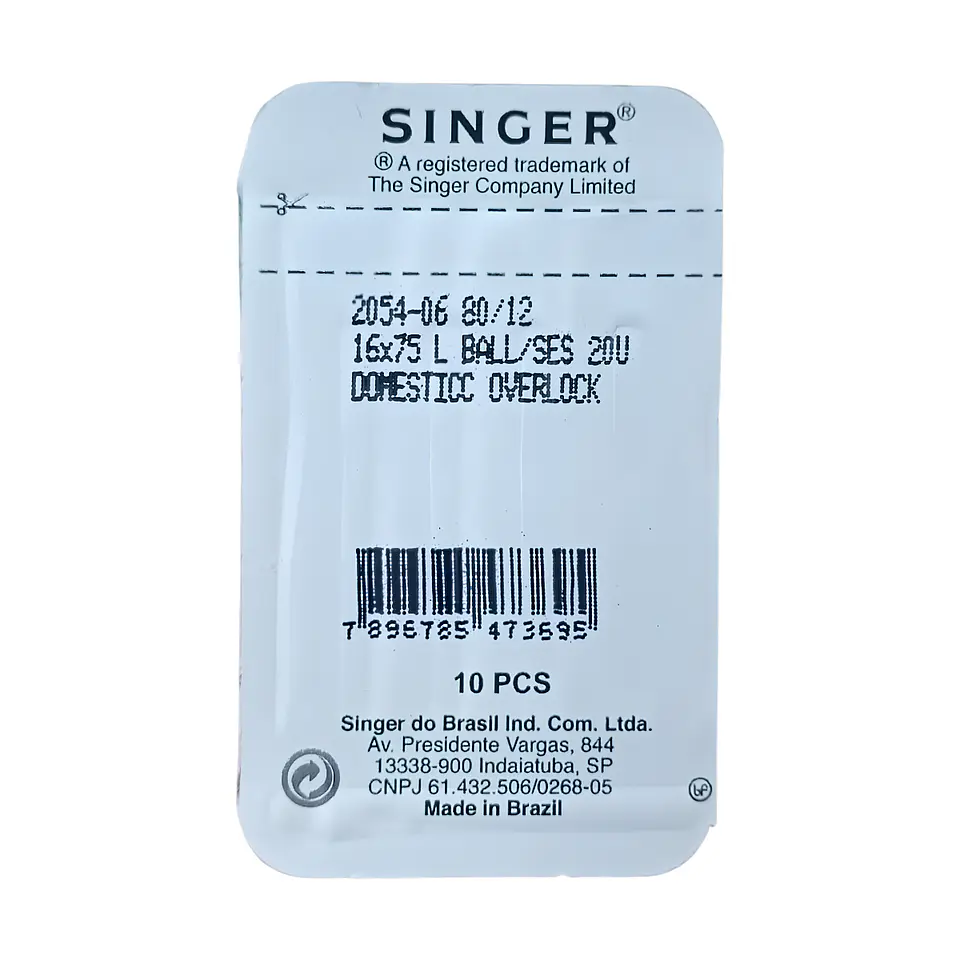  Aguja Singer 2054 Overlock(Punta Bola), set 10 unidades 2