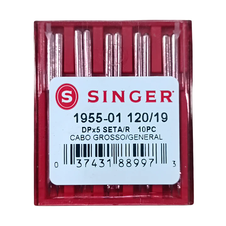 Aguja Singer DPx5 1955-01 talón grueso (Universal), set 10 uds 3