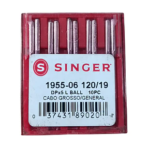 Aguja Singer DPx5 1955-06 talón grueso (Punta bola), set 10 uds
