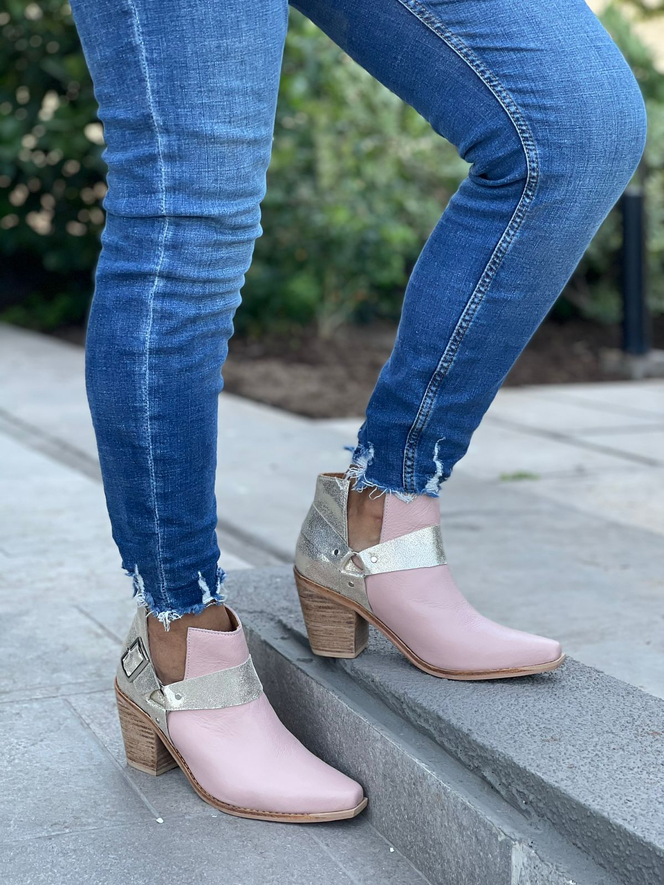 Texanos Antonella Rosado Con Dorado Gliter 3