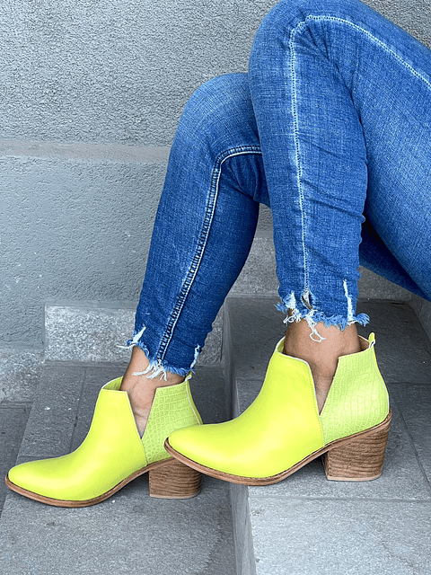 Texanos Analia Amarillo Croco Verde