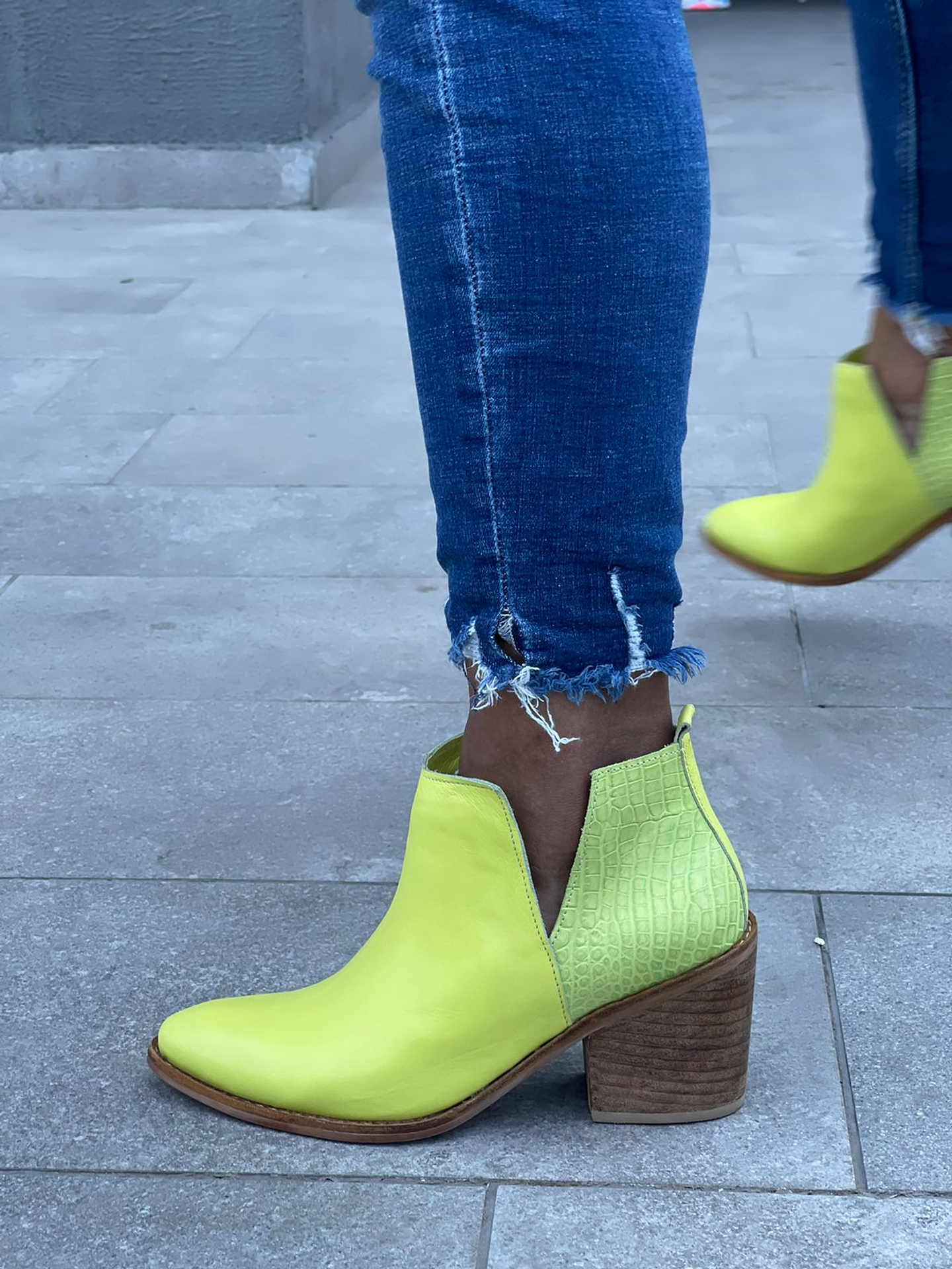 Texanos Analia Amarillo Croco Verde 3