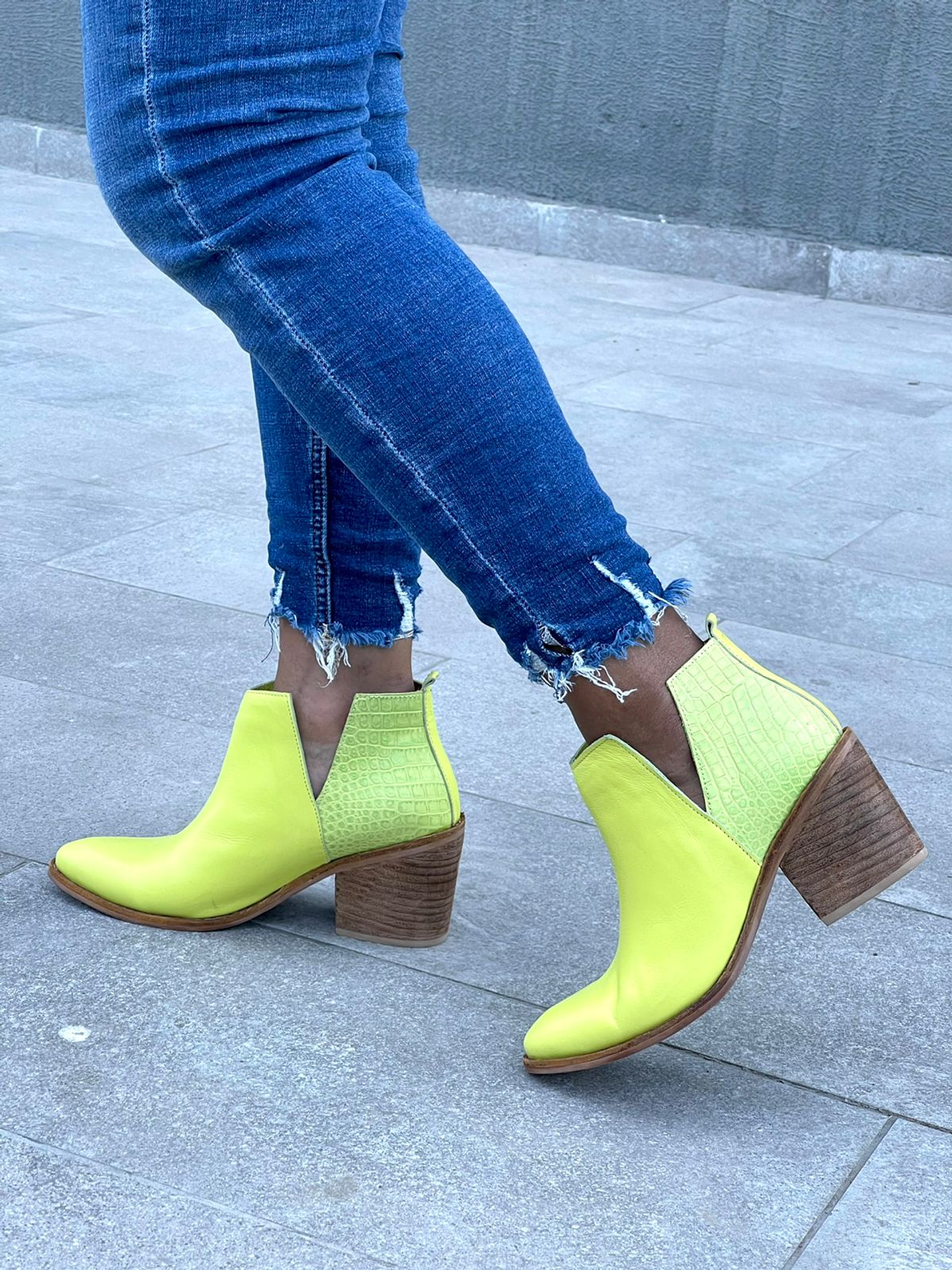 Texanos Analia Amarillo Croco Verde 5