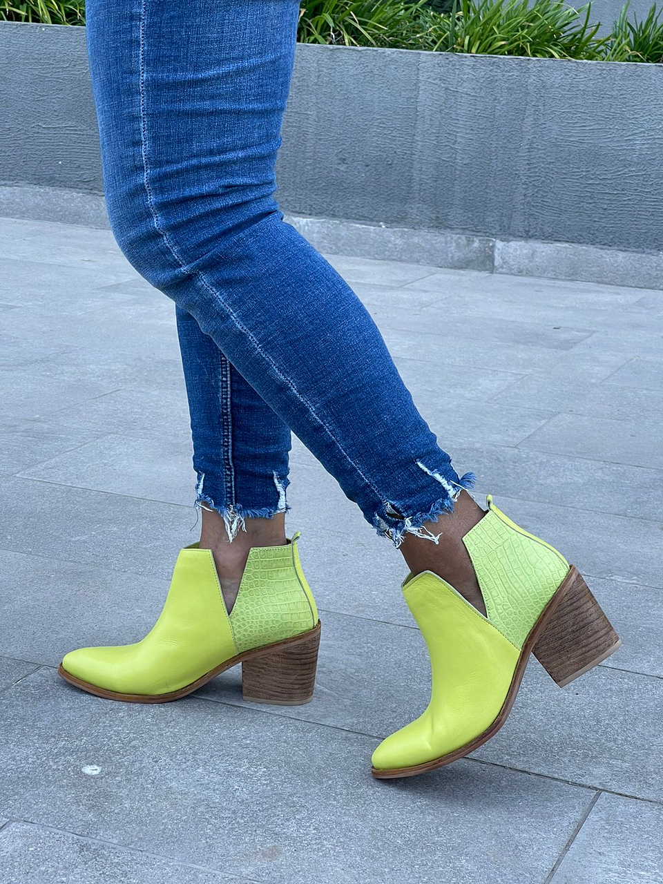 Texanos Analia Amarillo Croco Verde 4