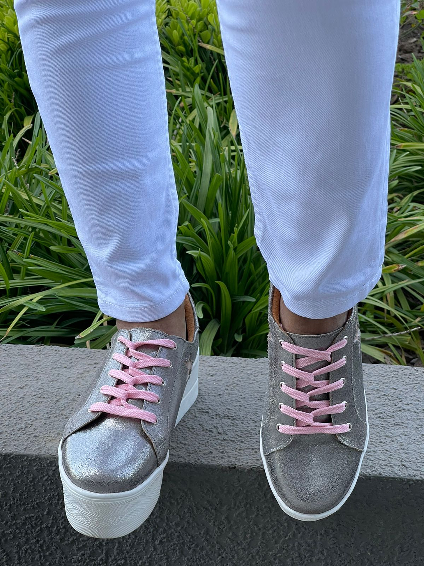 Miami Plateada con Estrellas Rosadas 8