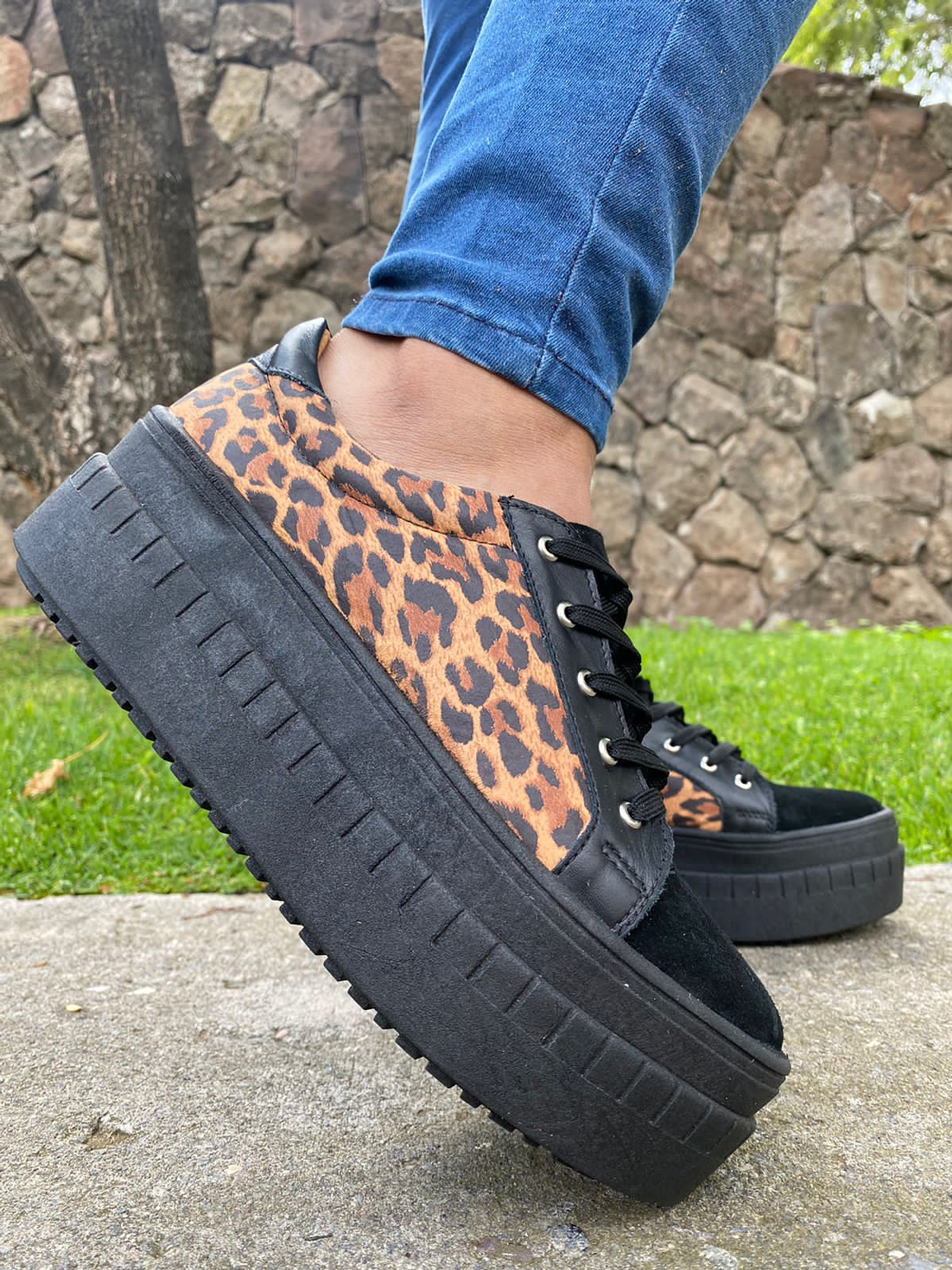 Miami Animal Print Reno Negro Planta Negra 5
