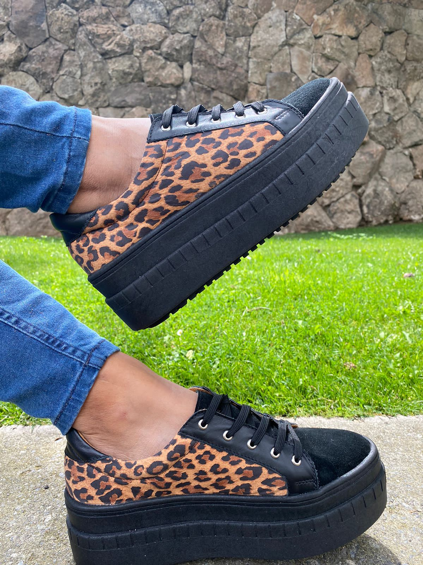 Miami Animal Print Reno Negro Planta Negra 6