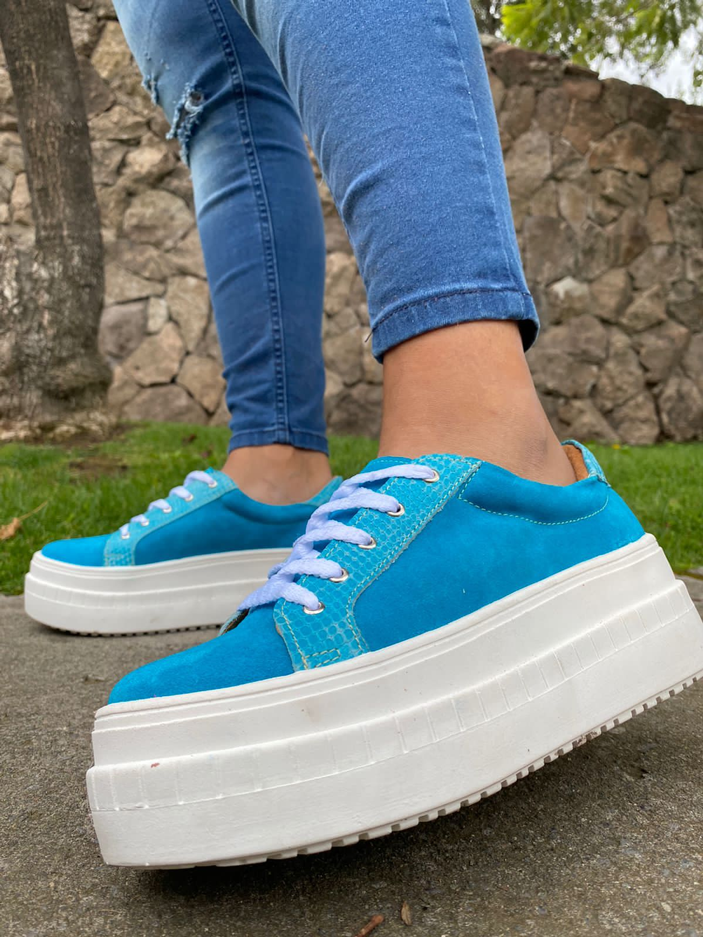 Miami Celeste Con Croco 3