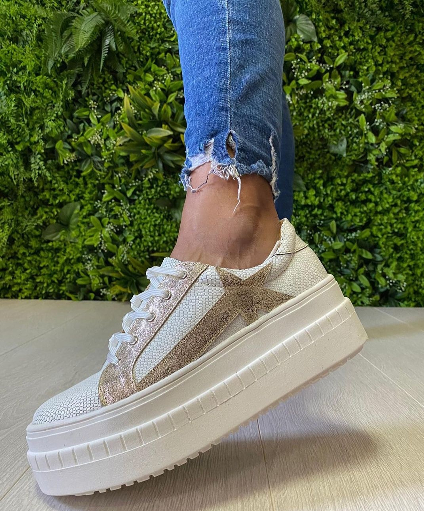 Tulum Croco Blanco Con Dorado 3