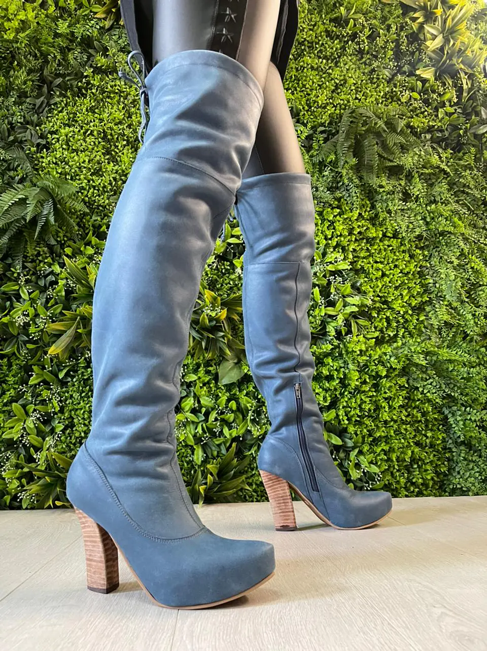 Bucaneras New York Cuero Azul 2