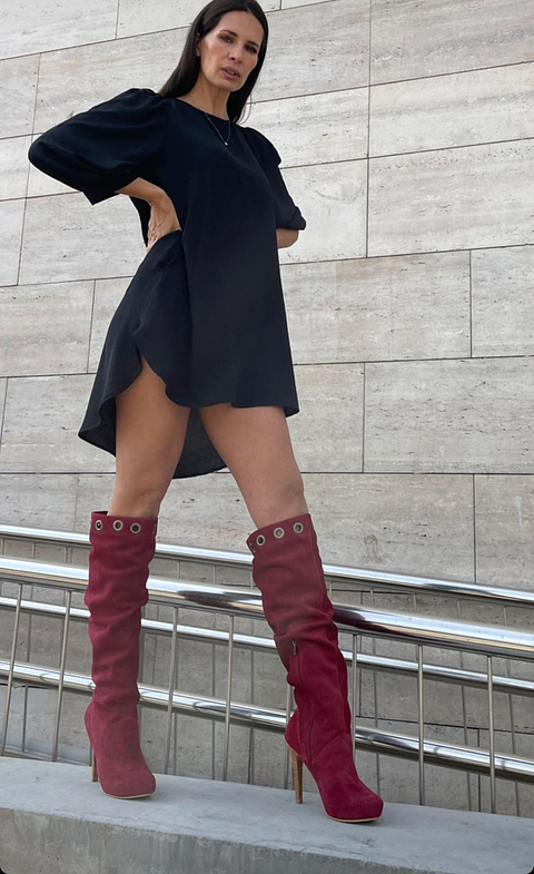 Diana Reno Burdeo Con Ojetillos 