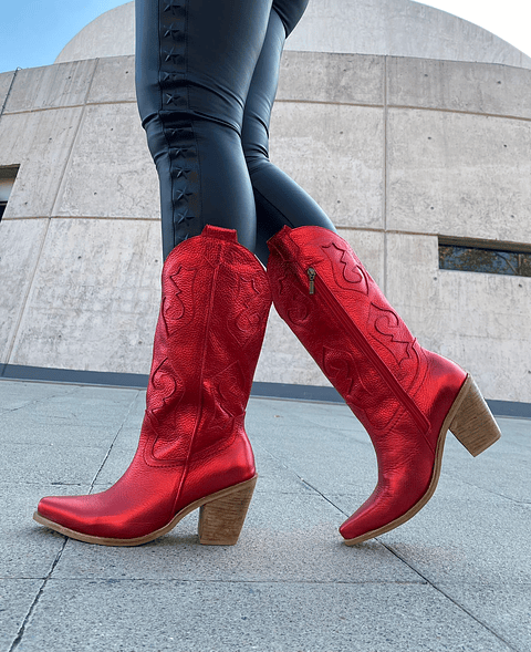 Rubia Rojo Metalizado