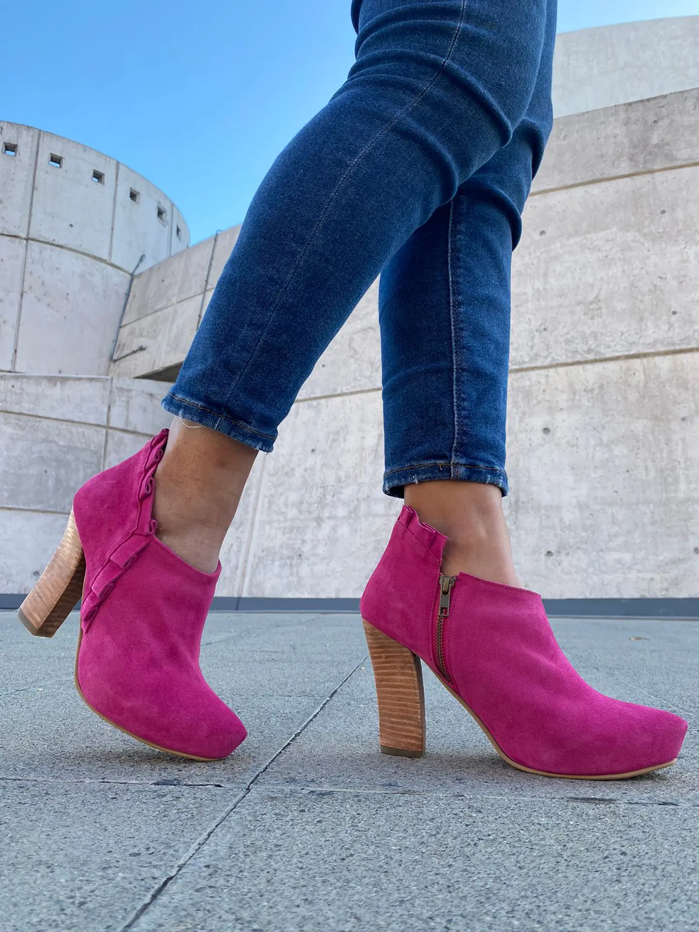 Millaray Plataforma Reno Fucsia  1