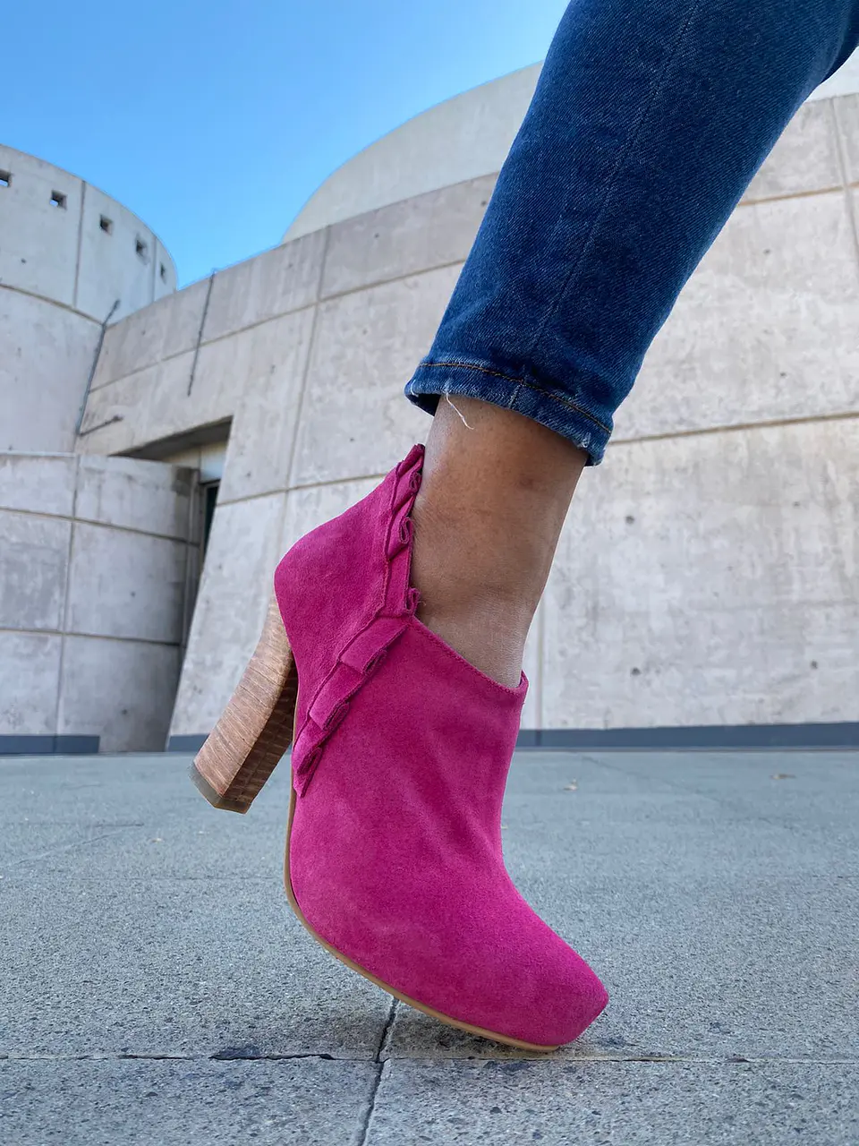 Millaray Plataforma Reno Fucsia  3
