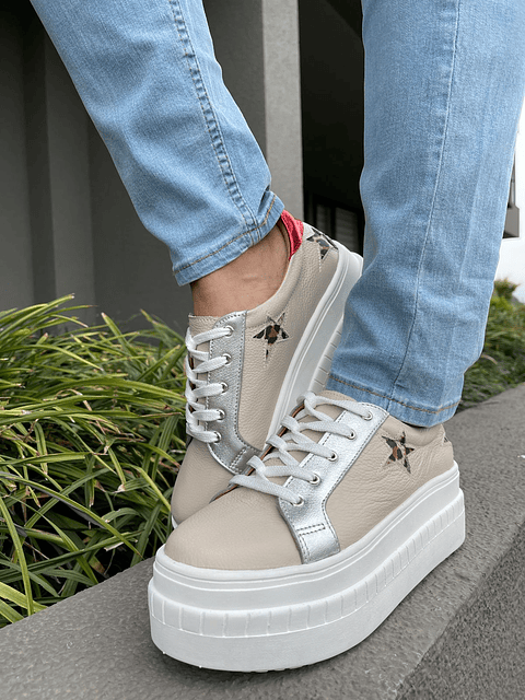 Miami Beige Con Plata