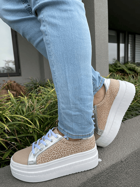 Miami Beige Con Animal Print