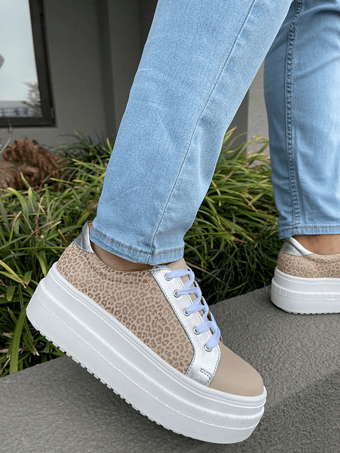 Miami Beige Con Animal Print