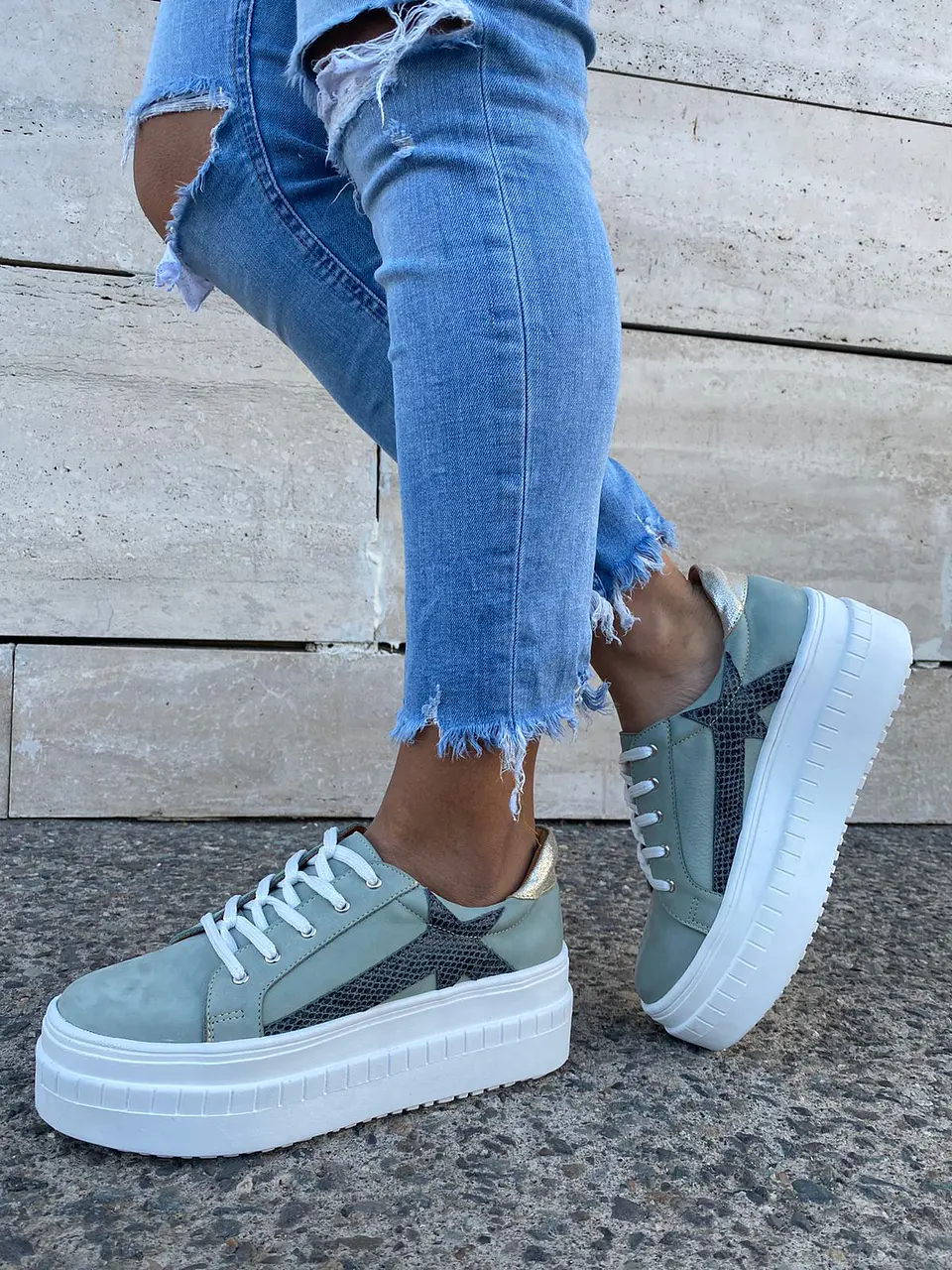 Tulum Verde Gamuzado Pitón 1