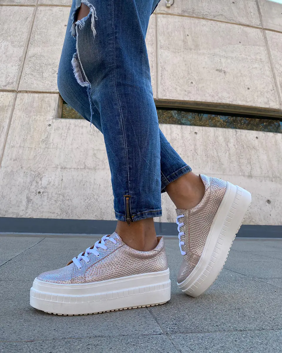 Miami Croco Rosado Plata 5