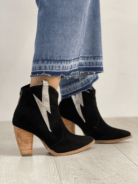 Italia Rayos Reno Negro Folia Plata