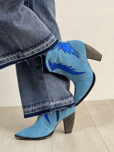 Paula Reno Celeste Alas Azul Metalizado