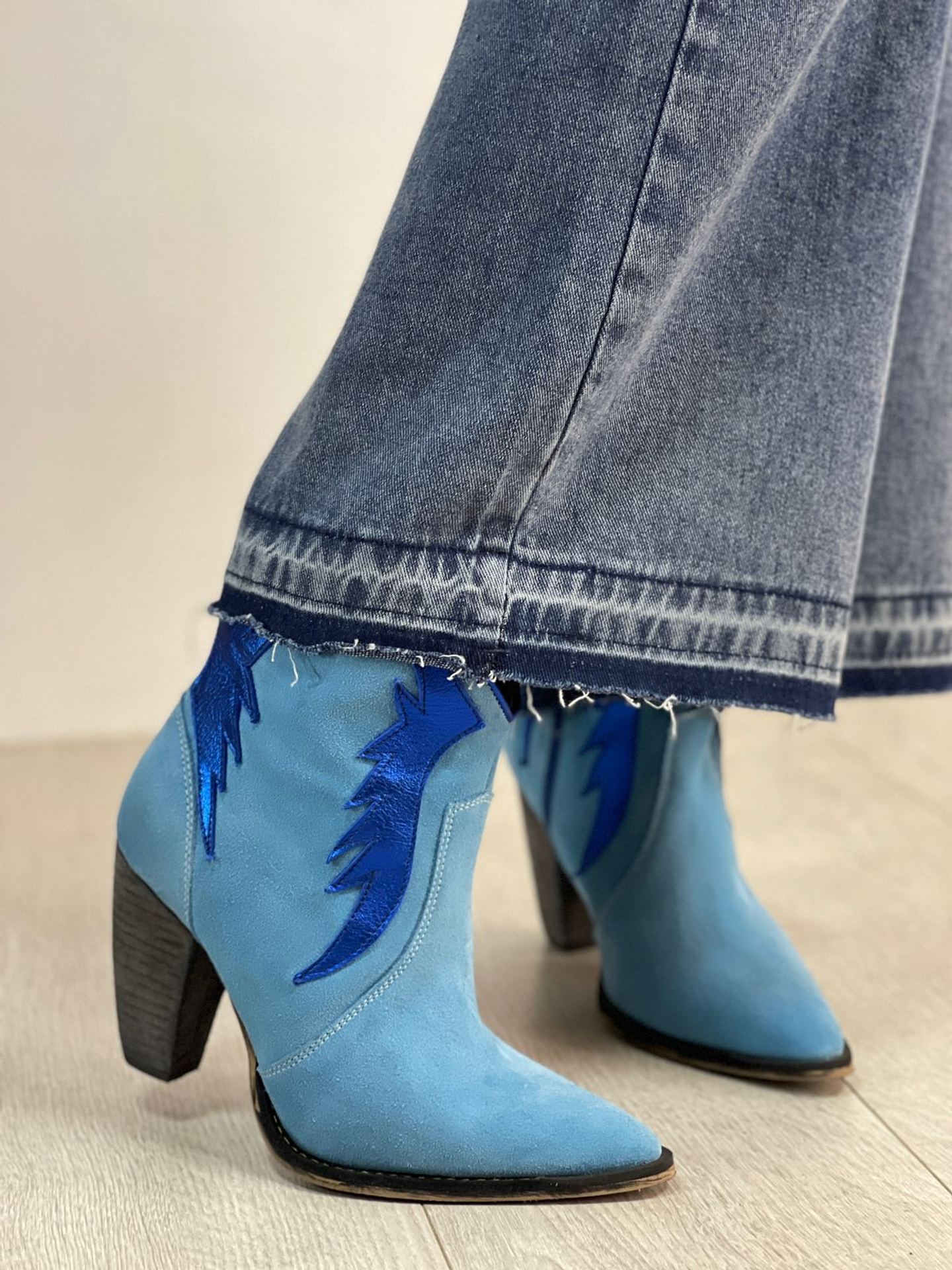 Paula Reno Celeste Alas Azul Metalizado 2