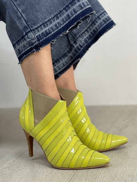 Botin Crisantemo Richato Verde