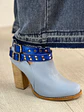 Botin Cala Cuero Celeste  - Miniatura 4