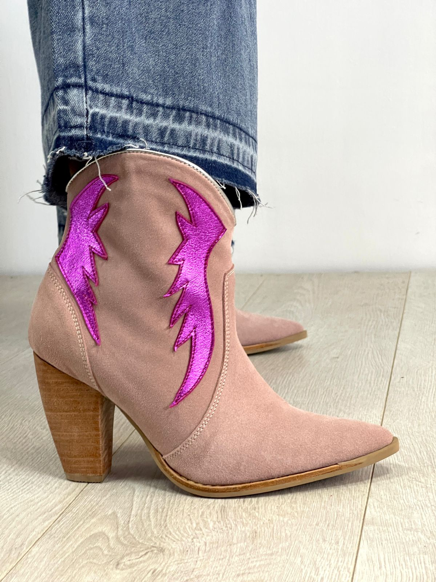 Paula Reno Rosado Alas Fucsia Metalizado 5