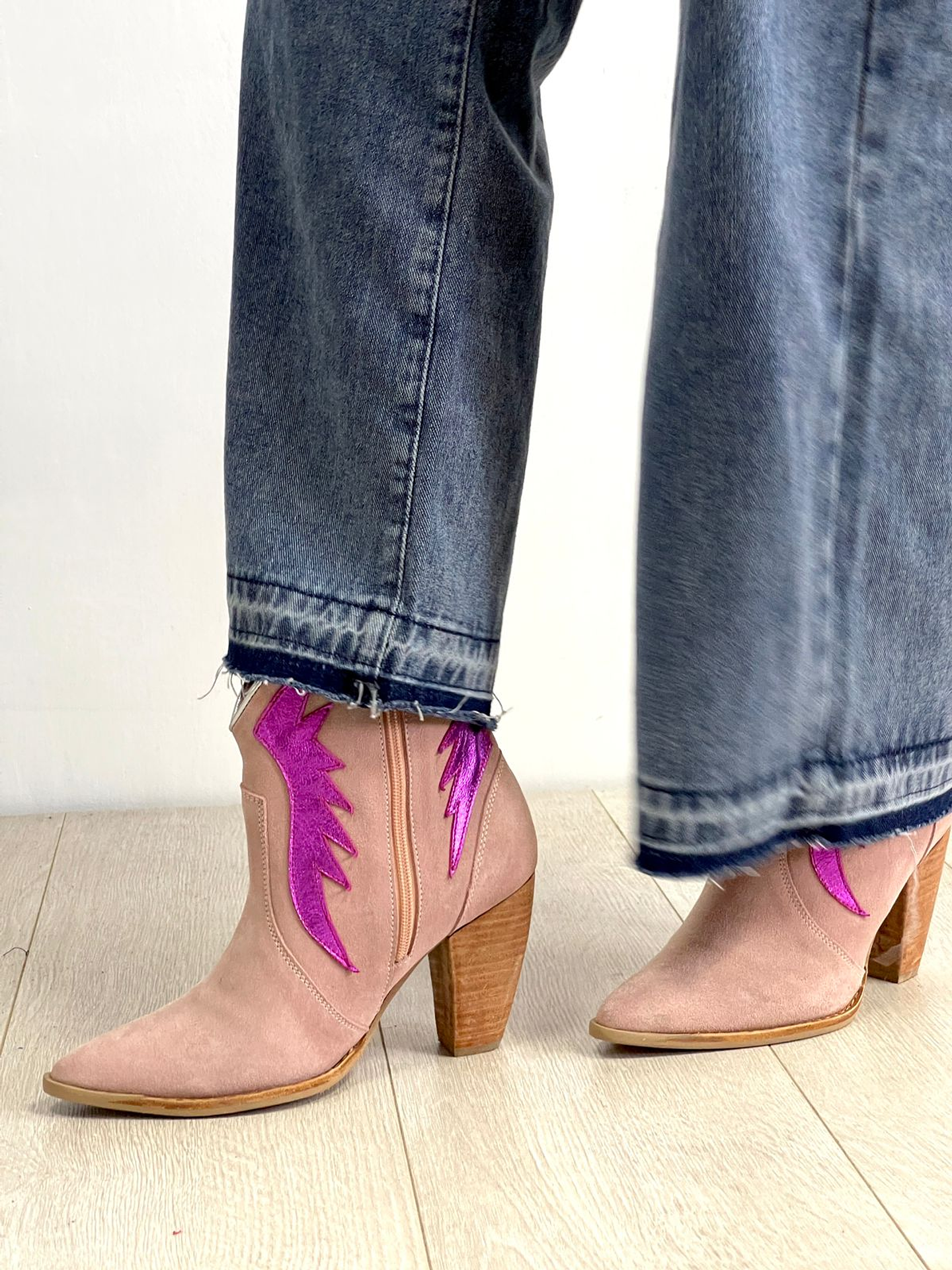 Paula Reno Rosado Alas Fucsia Metalizado 6