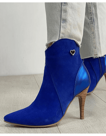 Botin Corazón Reno Azul