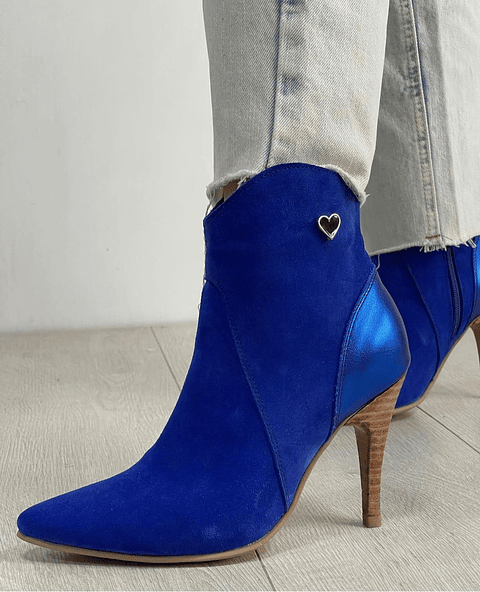 Botin Corazón Reno Azul