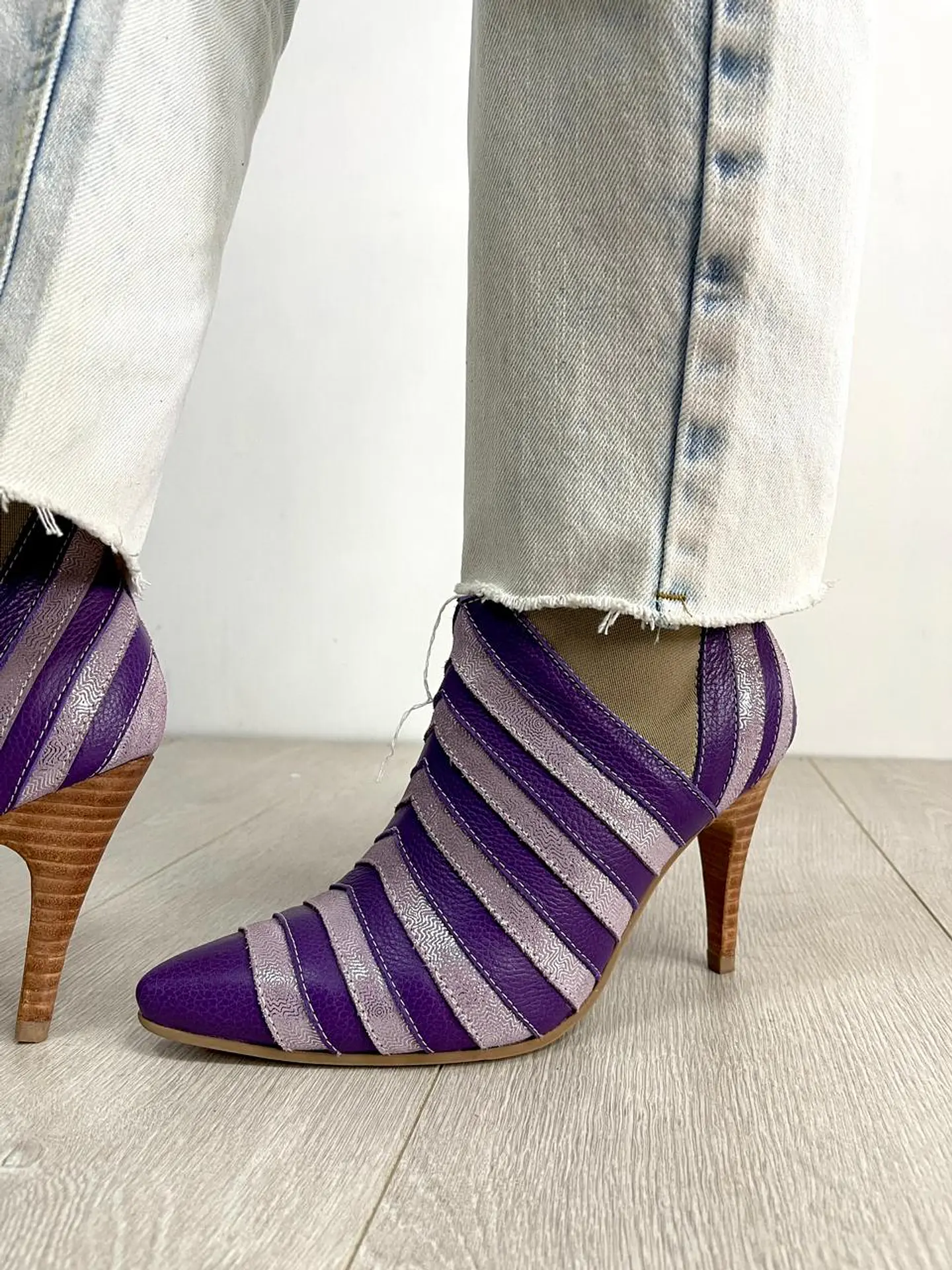 Botín Crisantemo Morado 2