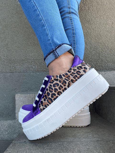 Miami Morado Con Animal Print