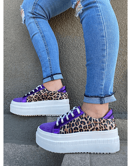 Miami Morado Con Animal Print