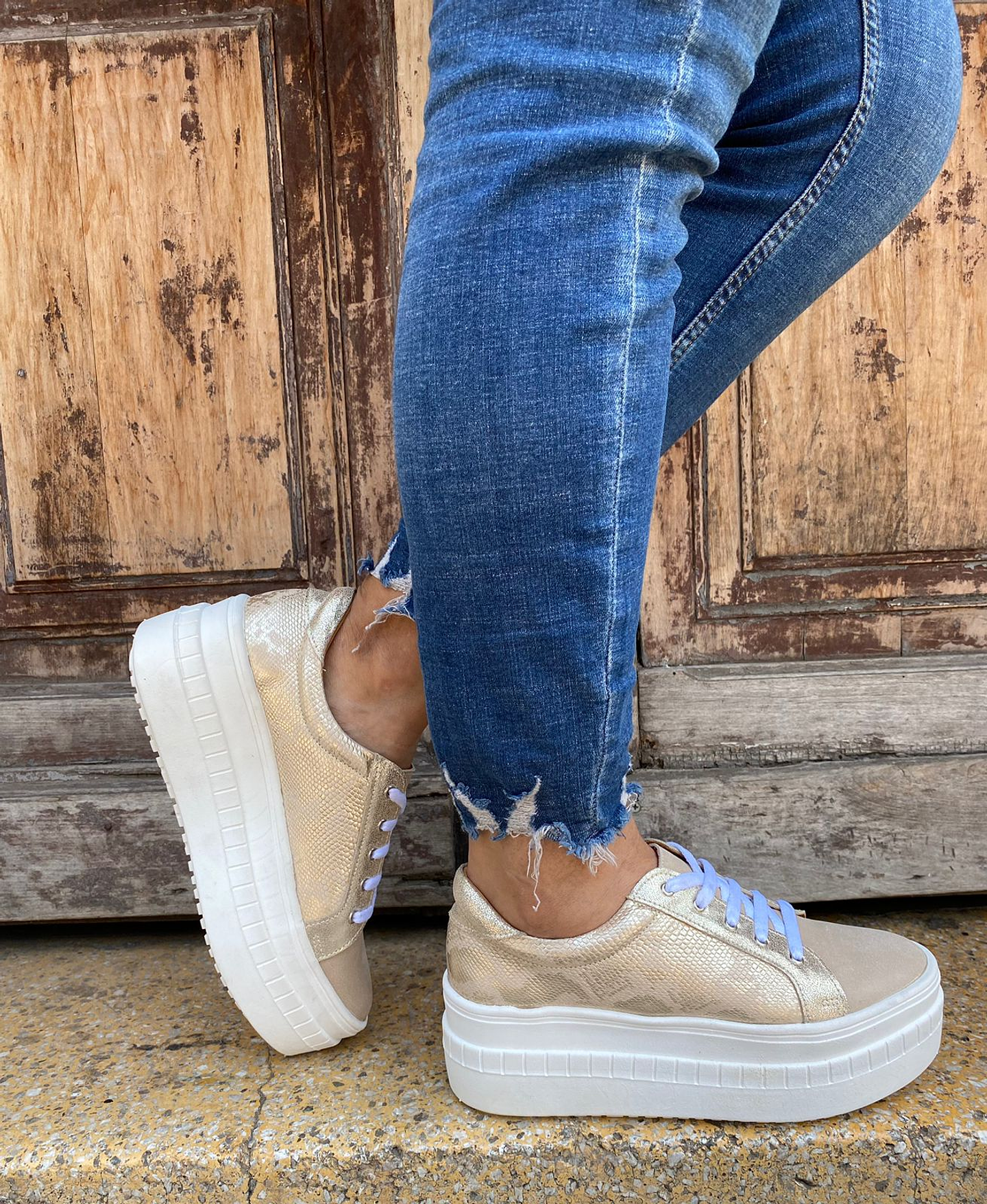 Miami Beige Con Folia Dorada 1