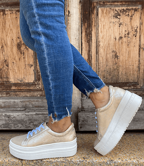 Miami Beige Con Folia Dorada