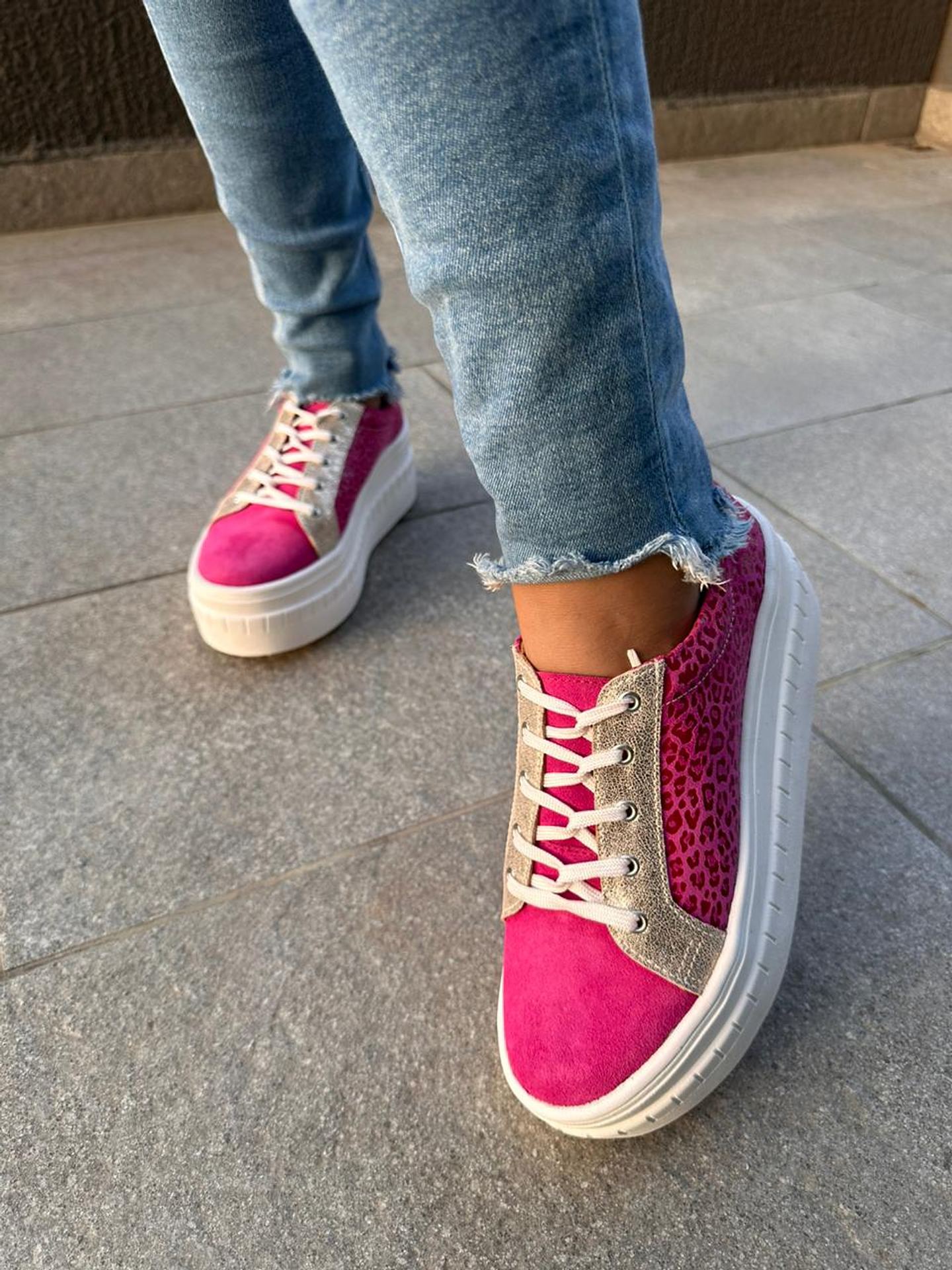 Miami Chita Fucsia Con Dorado 4