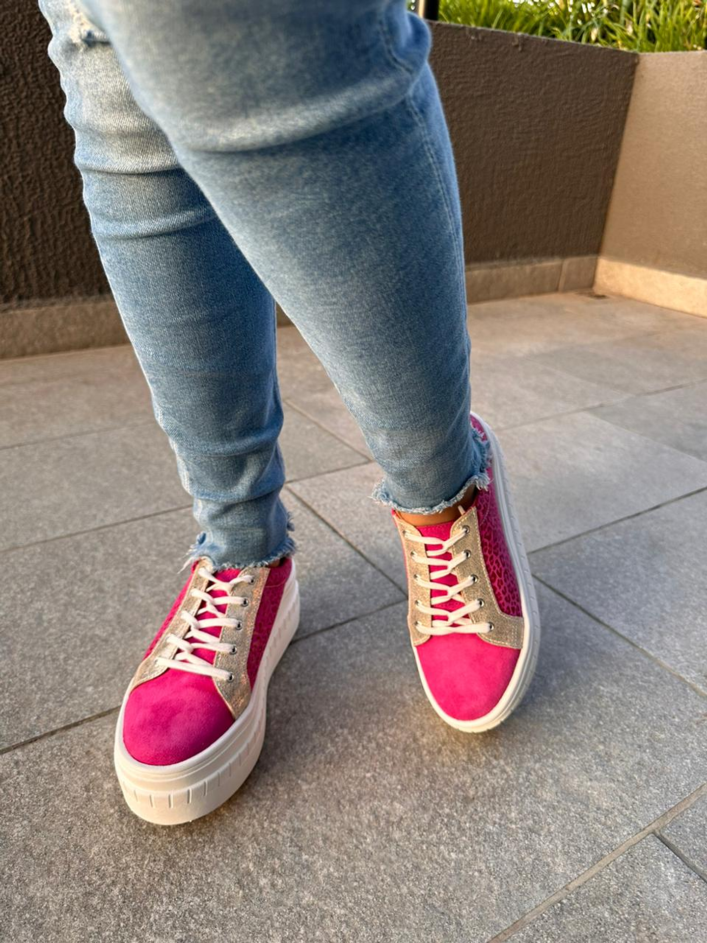 Miami Chita Fucsia Con Dorado 6